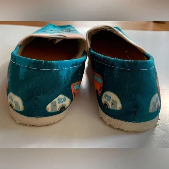 Groove Bags Custom Kicks ~ The Adventure Begin Flats ~ Size 6.5 ~ Camping - Picture 8 of 16